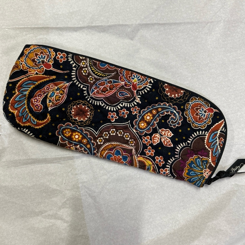 Vera Bradley Paisley Cosmetic Bag - Black and Multicolor
